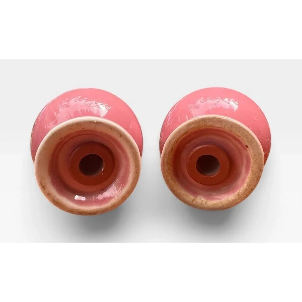 Vintage Fiesta Rose Pink Salt & Pepper Shakers P86 Homer Laughlin Fiestaware